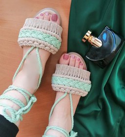 تصویر صندل مکرومه Sandal macrame