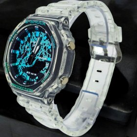 تصویر ساعت جی شاک آبی یخی (G-SHOCK2100 (Blue Ice 