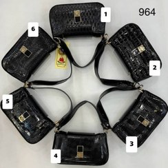 تصویر کیف ورنی کتابی - طرح 