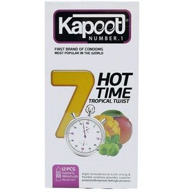 تصویر کاندوم کاپوت مدل 7Hot Time بسته 12 عددی Kapoot model 7Hot Time condom - 12 pieces