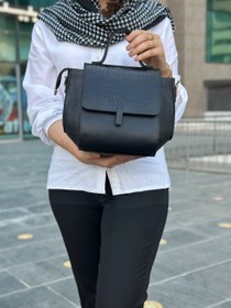 تصویر Tote bag زنانه تهیه شده از چرم طبیعی گاوی مدل دوکسا Women's tote bag made of natural cowhide leather, Doxa model