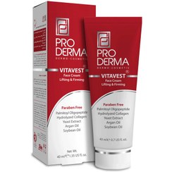 تصویر کرم ضد چروک و سفت کننده پوست صورت پرودرما VITAVEST FACE CREAM LIFTING AND FIRMING PRO DERMA 