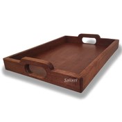 تصویر سینی چوبی سالیکسل مدل S131 سینی چوبی مستطیل