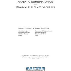 تصویر دانلود کتاب Analytic Combinatorics ترکیبات تحلیلی