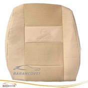 تصویر روکش صندلی نیسان پاترول چهار درب چرم پارچه رنگ کرم 