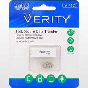 تصویر فلش مموری وریتی مدل V712 ظرفیت 32 گیگابایت Verity V712 USB2.0 32GB Flash Memory