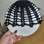 تصویر کلاه دخترانه مدل گندم - مشکی 