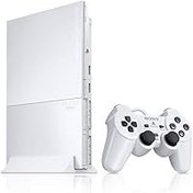 تصویر کنسول پلی استیشن 2 باریک - سفید سرامیکی (تجدید شده) Playstation 2 Console Slim - Ceramic White (Renewed)