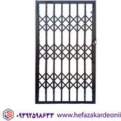 تصویر حفاظ آکاردئونی ۳ گل ۴ خم پرچ مخفی دوبل تسمه2.5 سانت 