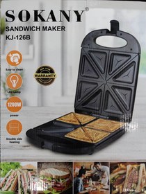 تصویر اسنک ساز و ساندویچ ساز سوکانی مدل kj_126B Sokani sandwich maker kj_126B