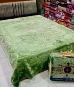 تصویر پتو تک نفره گلبافت طرح روشا شادیلون سنگین گل برجسته 