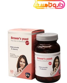 تصویر قرص مخمر آبجو استار ویت 60 عددی BREWERS YEAST Tab