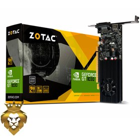 تصویر کارت گرافیک زوتک انویدیا پنل کوتاه مخصوص مینی کیس VGA ZOTAC Nvidia GeForce GT1030 Low Profile 