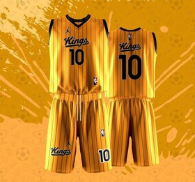 تصویر ست بسکتبالی مردانه زنانه Kings کد 003 Kings mens and womens basketball set code 003