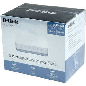 تصویر سوییچ 5 پورت گیگابیتی دی لینک مدل D-Link DGS-1005A D-LINK DGS-1005A 5 PORT GIGABIT SWITCH