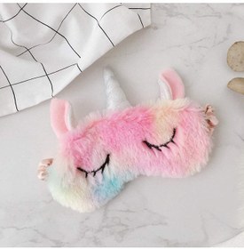 تصویر ماسک خواب چشم یونیکورن کایویی دو تکه برند lydbaobo 2-Piece Kawaii Unicorn Sleeping Eye Mask