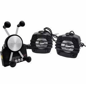 تصویر هولدر و سیستم پخش موتور سیکلت هامیونگ مدل 065 motorcycle phone charging holder with BT mp3 audio speakers