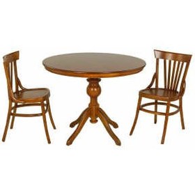 تصویر میز و صندلی ناهارخوری اسپرسان چوب ۲ نفره مدل لهستانی کدm03 
