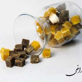 تصویر حبه قند مخلوط کاکائو و زعفران - ظرف مایکروویو / 500g Camphor is a mixture of cocoa and saffron