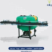 تصویر سمپاش ۴۰۰ لیتری سوارشونده دو مخزن بوم ۱۰ متری پمپ چین 