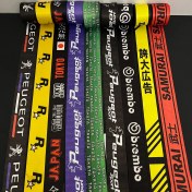 تصویر کمربند اسپرت طرحدار - پژو با طرح ۳رنگ فرانسه در زیر نوشته 