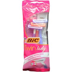 تصویر تیغ اصلاح 2 لبه توین لیدی بیک Twin Lady Disposable Blade Bic