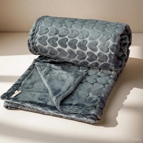 تصویر پتو تک نفره شادیلون مدل Nova سایز ۲۲۰x۱۵۰ سانتی‌متر طوسی روشن 