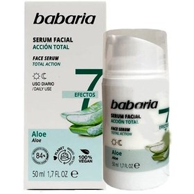 تصویر سرم آبرسان صورت باباریا Babaria مدل Aloe حجم 50 میلی لیتر 