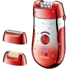 تصویر اپیلاتور سه کاره شارژی کمی KM-908A Kemei 3 in 1 USB Rechargeable Electric Hair Epilator KM-908A