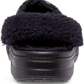 تصویر کراکس بایا پشمی مشکی wool baya crocs-BLACK