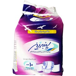 تصویر پوشینه کامل بی اختیاری بزرگسالان سایز متوسط پنبه ریز ۱۰ عددی Panberes Incontinence Briefs Medium Size 10 Pcs