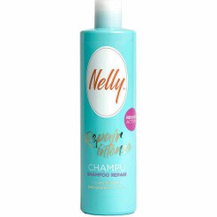 تصویر شامپو ترمیم کننده و بازسازی کننده مو نلی NELLY مدل REPAIR مناسب موهای آسیب دیده حجم 400 میل NELLY SHAMPOO REPAIR 400 ML