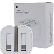 تصویر آداپتور 20W APPLE ORGINAL سه پین 
