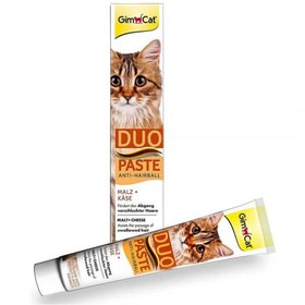 تصویر خمیر مالت گربه GimCat Duo Paste Anti Hairball with Cheese وزن 50 گرم 