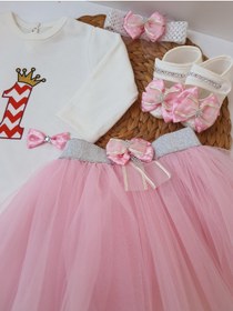 تصویر لباس نوزاد دخترانه برند بچه پیلکی PİLEKİ BABY اصل PBTA1101 