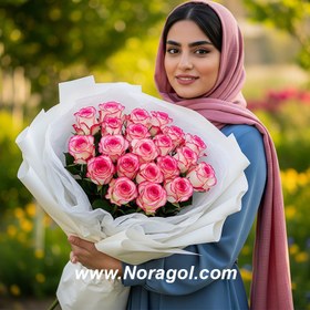 تصویر دسته گل رز جومیلیا 