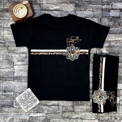 تصویر تیشرت مشکی پسرانه علمدار 