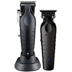 تصویر ماشین اصلاح موی سر کیمی مدل km-2296-km-2299 بسته 2 عددی Kemei Professional Hair Clipper Kit KM-2296/2299 Series