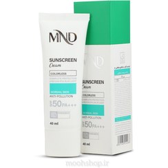 تصویر کرم ضدآفتاب ام ان دی با فاکتور حفاظتی 30 (SPF 30) مناسب پوست معمولی MND sunscreen cream with (SPF 30) suitable for normal skin