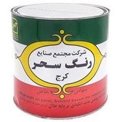 تصویر رنگ روغنی سفید مات سحر کد 711 وزن Sahar matte white oil paint, code 711, weight