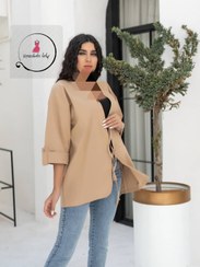 تصویر مانتو لنین جلوباز سایز فری رنگ طوسی، صورتی، زیتونی، سفید و مشکی 