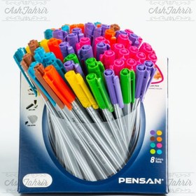 تصویر خودکار رنگی پنسان مدل Triball سایز ۱ میلیمتر تعداد ۸ عدد 