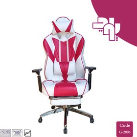 تصویر صندلی گیمینگ صورتی DXRACER 