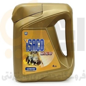 تصویر روغن موتور بنزینی ۴ لیتری ۱۰W40 SL/CF - فلزی - ISACO - نفت پارس 