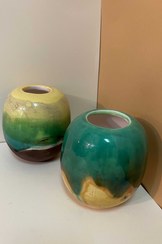 تصویر گلدان سفالی دکوراتیو 