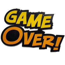 تصویر دیوارکوب مدل گیمینگ گیم اور GAME OVER 