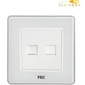 تصویر پریزتلفن و شبکه کریستالی FEC کد PS02 