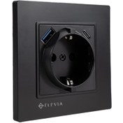 تصویر پریز USB دار طرح هوشمند مدل PT 4712 