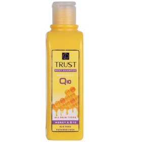 تصویر شامپو بدن عسل و کیوتن body shampoo trust