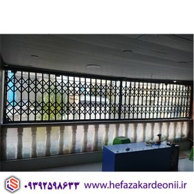 تصویر حفاظ آکاردئونی ۲گل۳خم دوبل پرچ مخفی 